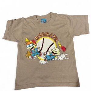 Vintage 1990 Rugrats TShirt Kids Nickelodeon Tommy Chuckie Graphic Cartoon